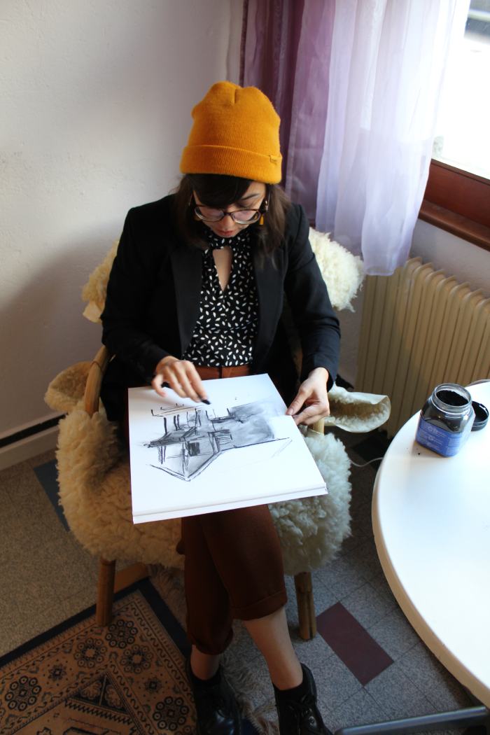 Julie Trolliet-Gonzalez en résidence au village du PALP